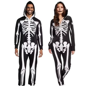 Tipsy Elfen Skelett Overall Kostüm Halloween Herren Damen Unisex Größe Large Neu mit Etikett - Bild 1 von 24
