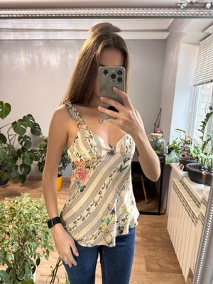 Vintage John Galliano Silk Camisole Tank Top Size 26/40 - Image 1 of 4