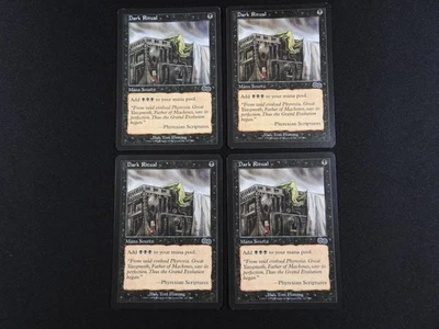 4x Dark Ritual LP/MP [Urza's Saga] #2 Mtg Magic Free Tracking! - Image 1 of 2