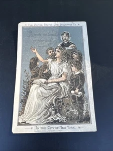 The United States Life Insurance Co New York Trade Card - U116 - Picture 1 of 2