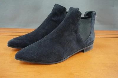 Cole Haan Hara Boots Womens Size 9 Black Suede Chelsea Ankle Pointed Toe Pull On - Image 1 of 4