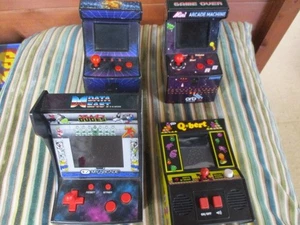 4x  Classic mini Games arcades,including q-bert, 100s Built In Games,superb fun! - Picture 1 of 5