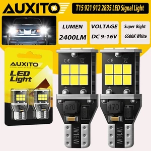 AUXITO T15 W16W 921 LED Backup Reverse Light Bulbs Canbus Super White Lamp 6000K - Picture 1 of 14