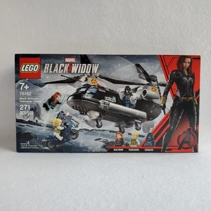 Lego 76162 Superhéroe BLACK WIDOW'S HELICÓPTERO PERSECUCIÓN Retirado NUEVO figuras exclusivas - Imagen 1 de 6