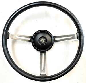 Jeep CJ steering wheel CJ5 CJ7 76-86 AMC horn button black J10 Cherokee AMC FSJ - Picture 1 of 10