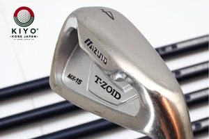8Pcs MIZUNO T-ZOID MX-15 Iron set 4-5-6-7-8-9-PW-SW Regular Flex Graphite Irons - Picture 1 of 14