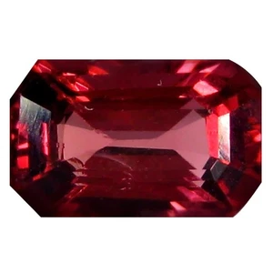 1.30 ct AAA+ Attractive Octagon Shape (8 x 5 mm) Pinkish Red Rhodolite Garnet - Picture 1 of 1