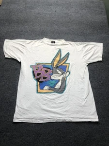 Vintage Bugs Bunny Shirt Tee Mens XL Looney Tunes Graphic Made USA Giant 90s - Picture 1 of 7