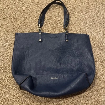 Teal Blue Calvin Klein Genuine Leather Shoulder Bag Samira with Storage Bag Euc - Изображение 1 из 4