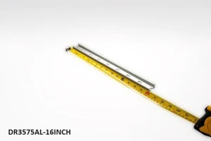 DIN Schiene, 400 mm (~16 (15,7) Zoll) NEU vorgeschnitten 35x10mm schweres Aluminium, geschlitzt - Bild 1 von 2