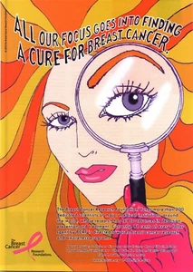 2010 PRINT AD - THE BREAST CANCER RESEARCH FOUNDATION AD - COLORFUL BRIGHT AD - Picture 1 of 1