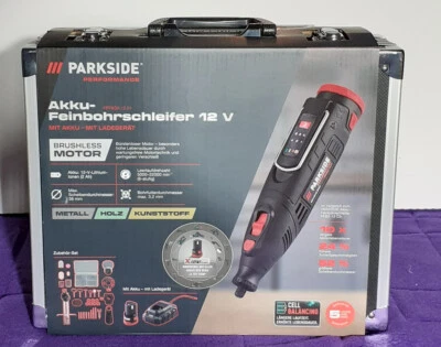 PARKSIDE PERFORMANCE 12V Akku-Feinbohrschleifer PPFBSA 12 A1 XXL SET MIT Akku+++ - Bild 1 von 4