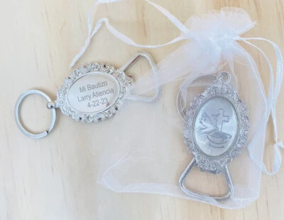12 recuerdos Personalizados para bautizo De Niño/Niña Bautizo Fiesta Favores Foto 1 de 4