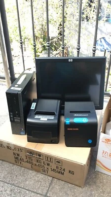 15" Touchscreen All In One POS System Restaurant Point Of Sale 2 Printers - Image 1 of 4