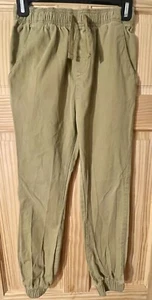 Faded Glory Boys Khaki Color Elastic Waist And Ankle Pants Size 10-12 L - Picture 1 of 6