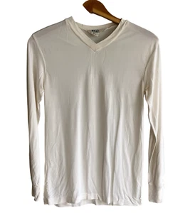 Vintage REI Womens 100% Silk Base Layer T-Shirt Size L V-Neck Lightweight Hiking - Picture 1 of 9