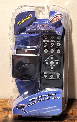 Intec PlayStation 2 PS2 Lighted DVD Remote Control Wireless NEW Factory Sealed - Image 1 of 4
