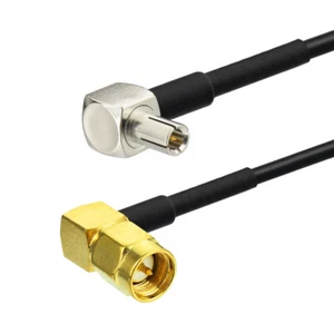 SMA Stecker rechter Winkel auf TS9 RA Antenne Adapter Kabel für 4G LTE Huawei Modem - Bild 1 von 3