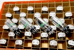 QUAD Matched Codes 22DE4 NOS GE USA Coin Base Tubes Cayin HA-300MK2 LM-512CA - Picture 1 of 3