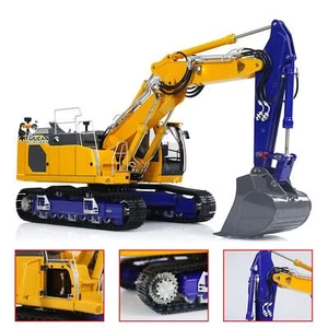 LESU 1/14 3-arm RC Hydraulic Digger Aoue-LR945 Metal Painted Assembled Excavator - Picture 1 of 24