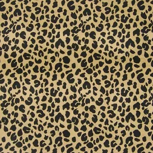 Chenille BLACK SPOT Animal Skin LEOPARD Safari Jungle Upholstery Fabric BTY - Picture 1 of 6