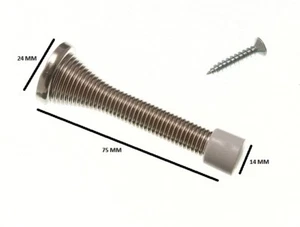 Feder Türstopper Halt Federung Np Nickel Oberfläche Mit Schrauben Packung 6 - Bild 1 von 1