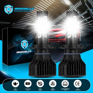 4-sides H7 LED Headlight KIT Bulbs High Low Beam 3600000LM Super Bright White 2x - Picture 1 of 11