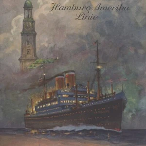 Menükarte Hamburg Amerika Linie Kongress Seemannsmission 1934 mit Autographen - Bild 1 von 8