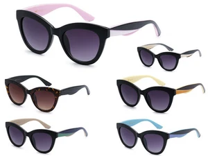  Gafas de sol de moda CG Designer para mujer vintage 3 tonos ojo de gato + bolsa suave #36252 - Imagen 1 de 10