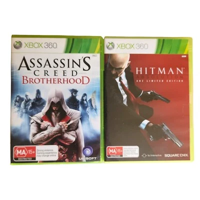 Xbox 360 Games Bundle Hitman Absolution Limited Edition + AC brotherhood PAL GC - Image 1 of 4