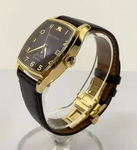 BULOVA Frank Sinatra 97B198 Self-Winding Sapphire Crystal Men's Watch Brown JP - Picture 1 of 4