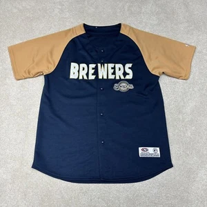 True Fan Series Jersey Milwaukee Brewers Men's XL Shirt MLB Embroidered - Picture 1 of 9