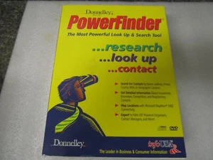 Power Finder by Info USA Donnelley - Lookup Search Tool - New in Big Retail Box - Picture 1 of 6