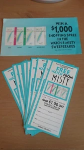 1991 Misty Cigarettes Promotional Literature Envelope Watch Sweepstakes - Picture 1 of 2