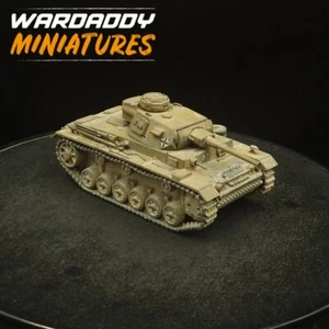 Pro Painted 28mm Bolt Action Ww2 German Afrika Korps Panzer 3 Tank Warlord Games - Picture 1 of 4