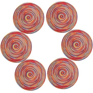 Round Placemats Heat-Resistant Stain Resistant Anti-Skid Washable Polyproplen... - Picture 1 of 8