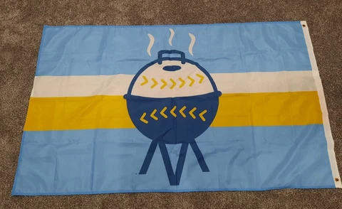 Milwaukee Brewers Flag "Grill Logo" 6/10/2023 Used Stadium Giveaway, 3ft x 5ft Cover