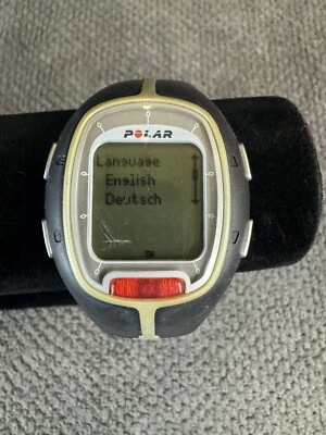 Unisex Polar RS200 Black Gold Training Heart Rate Digital Watch L6 New Battery - Image 1 of 4
