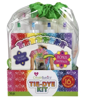 Create Basics Drawstring Backpack Tie Dye Kit, 56 Piece (See Description Below) - Image 1 of 2