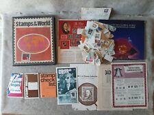 Vintage Collection of Postage Stamps & Albums & Paper advertisements lot C