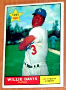 1961 Topps #506 Willie Davis VG/EX Very Good RC Rookie Dodger Corners Problem - Picture 1 of 2