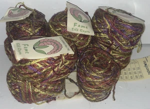 Classic Elite Yarns FAME Silk/ Rayon Ball Of Yarn Lot Of 9 - Picture 1 of 5