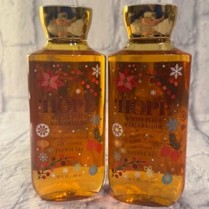 Bath & Body Works HOPE Invierno Melocotón Malvavisco Gel de Ducha Juego de 2 - 10 fl. oz. - Imagen 1 de 4