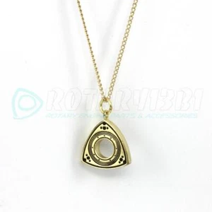 COLLAR COLGANTE ROTOR - ENCANTO ORO CANARIO MAZDA RX7 RX8 WANKEL 12A 13B - Imagen 1 de 3