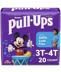 Huggies Pull-Ups Jungen Töpfchen Trainingshose (20) Größe 3T-4T 32-40lbs wiederbefestig - Bild 1 von 9