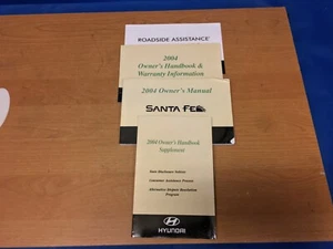 USED OEM 2004 HYUNDAI SANTA FE OWNERS MANUAL OWNER'S OWNER 04 BOOK BOOKS - Picture 1 of 3