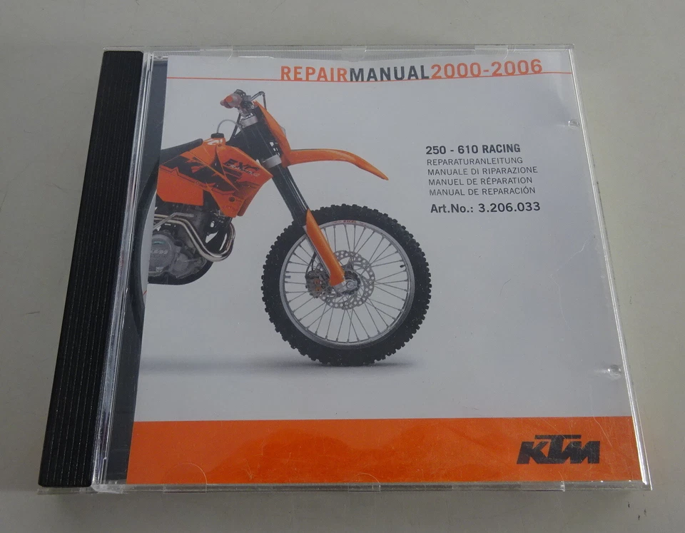 Manual De Taller KTM 250 - 610 Racing Año 2000 - 2006 - Imagen 1 de 1