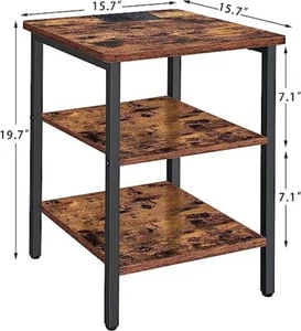 Sofa/Bed Side Table with Charging Station | 2 Outlets & 2 USB Ports | Large Size - Picture 1 of 4