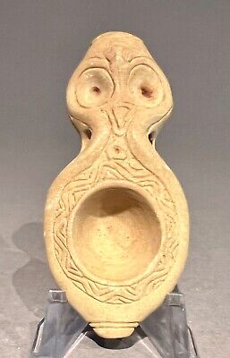 Taino Zoomorph And Owl Stone  Lime Pot Pendant. PreColumbian • 225£