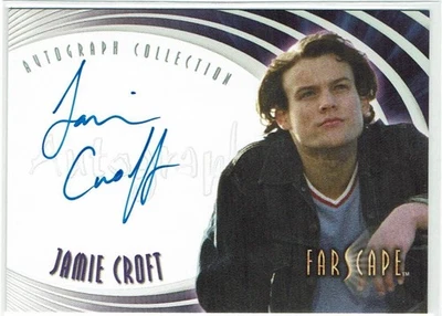 Farscape Through The Wormhole Autograph Card A55 Jamie Croft Young John Crichton - Image 1 of 2
